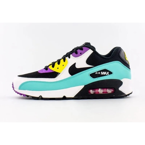 Nike Air Max 90 Essential Black/White-Bright Violet Men's Shoe Size: 11 US EUC - Picture 3 of 6